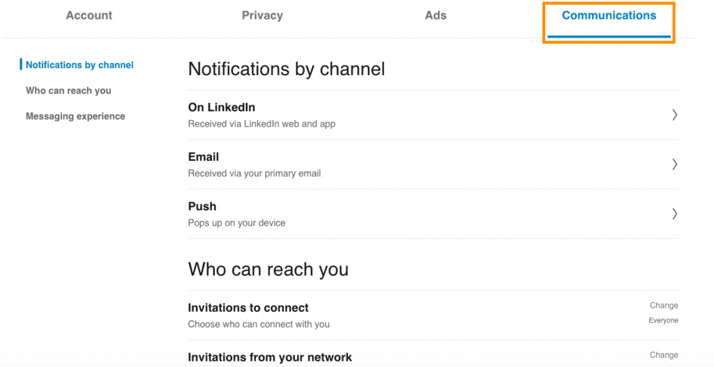 LinkedIn tutorial - notifications 