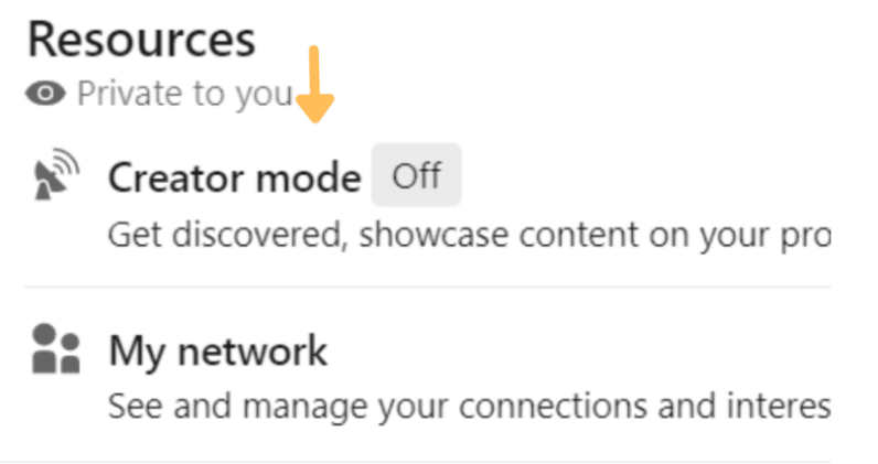 LinkedIn Learning: Creator Mode 4