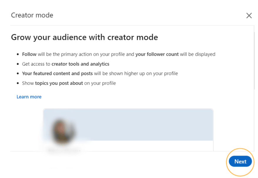 LinkedIn Learning: Creator Mode 5