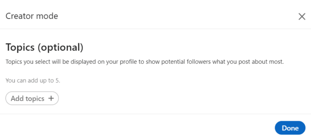 LinkedIn Learning: Creator Mode 6